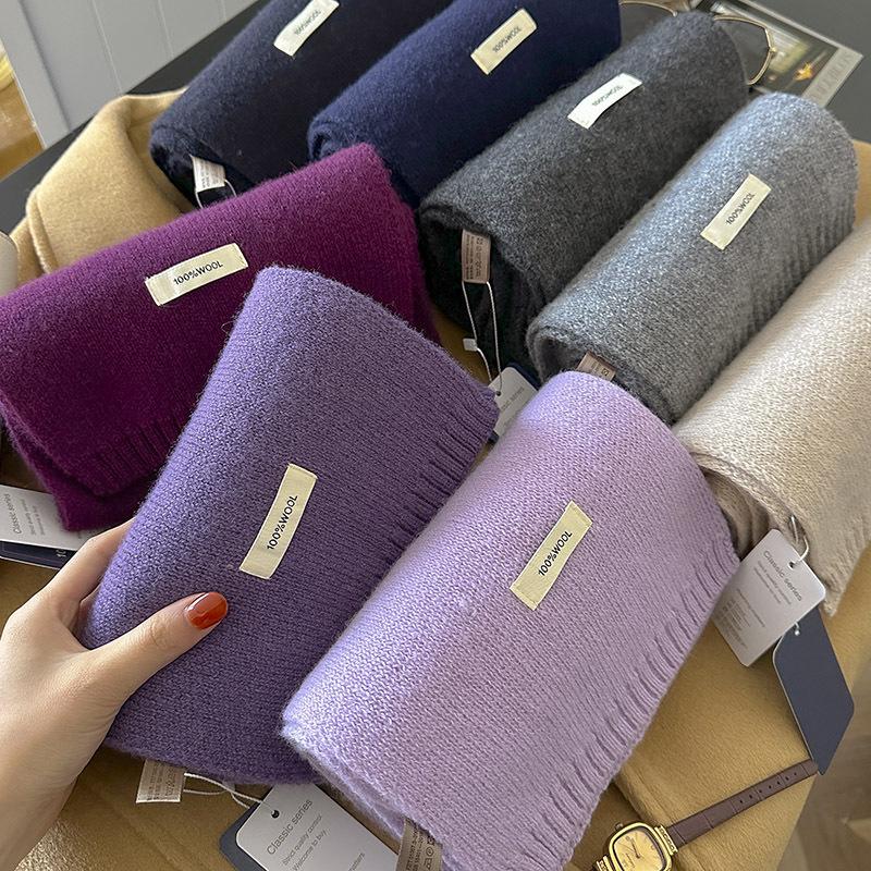 Muffler Men Wool - 48 Renkli Saf Yün Eşarp Sonbahar