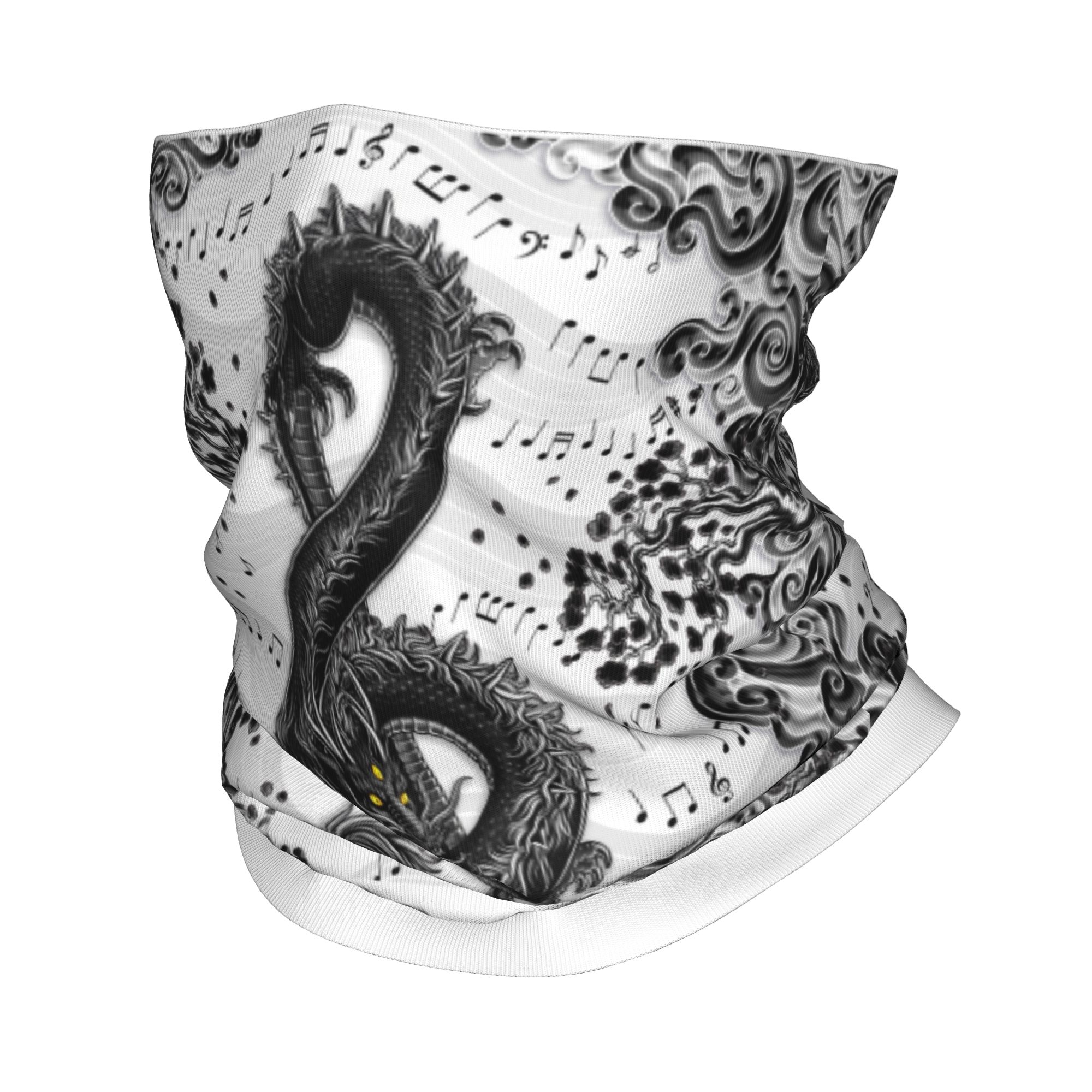 Neck Warmer Tube - Özel Tiz Nota Anahtarı Müzik Ejderha
