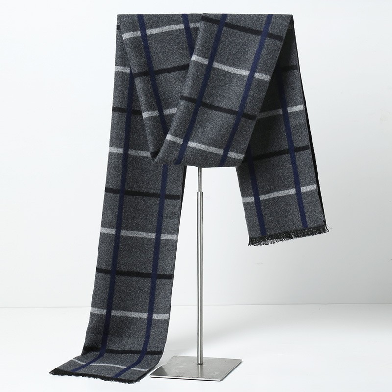 Muffler Men Wool - Tasarımcı Marka Ekose Erkek Atkılar Kış