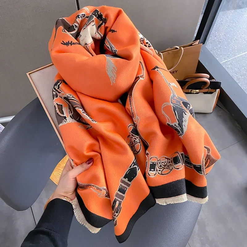 Woven Scarf Blanket - 2024 Lüks Sıcak Pashmina Şal Kadın