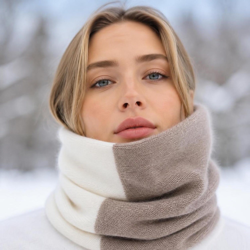Yumuşak, Renkli, Sonsuz Desenl - Infinity Scarf Knit incelemesi ve fiyatı