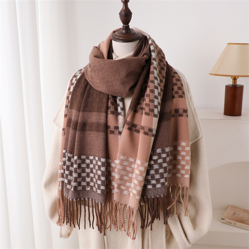 Lüks Marka Kaşmir Kadın Ekose  - Woven Scarf Blanket incelemesi ve fiyatı