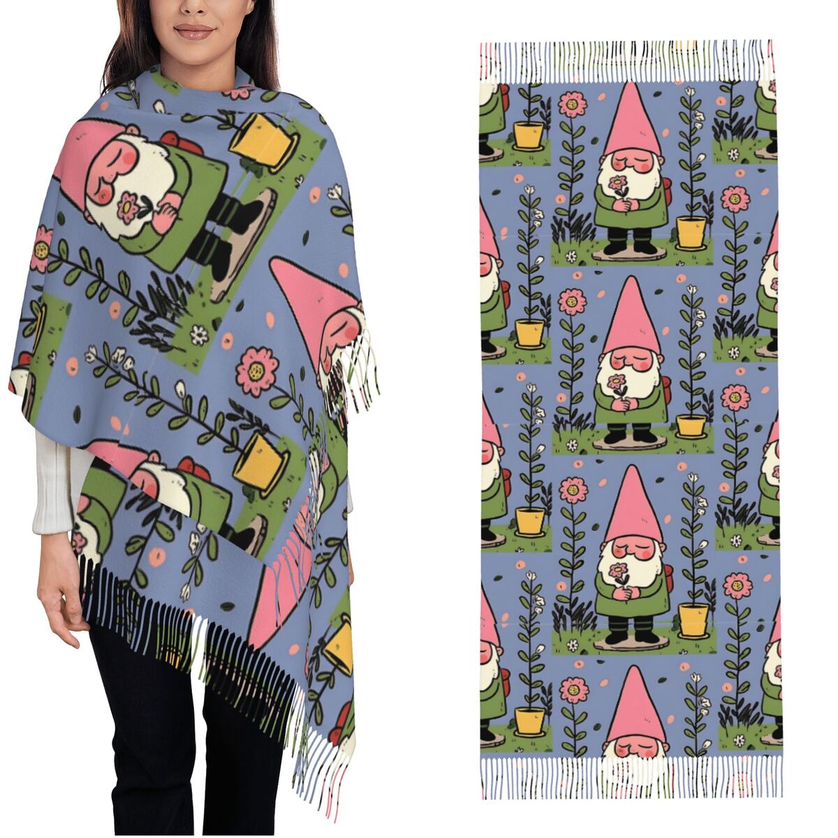 Efsanevi Bahçe Cücesi Şalları  - Pashmina Wrap Large incelemesi ve fiyatı