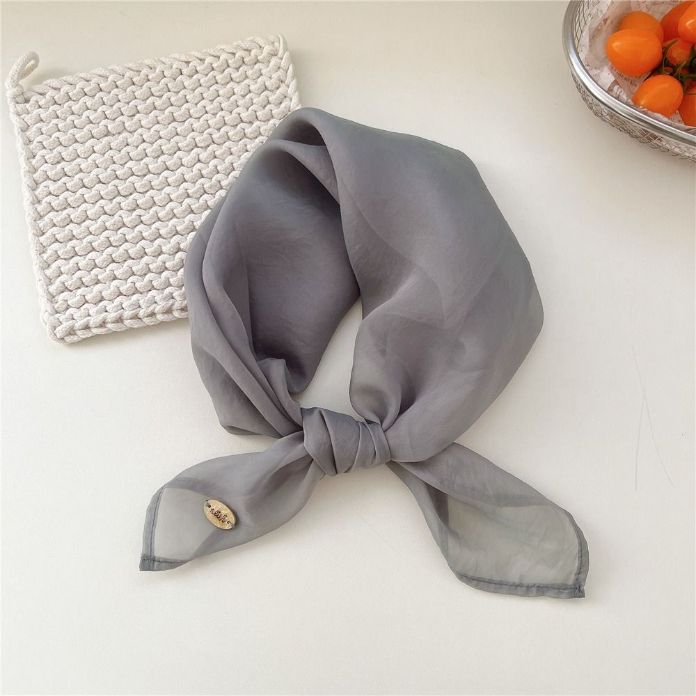 Retro Düz Renk Küçük Kare Eşar - Scarf Silk Square incelemesi ve fiyatı